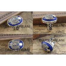 Charm Rings Lapis Lazuli Fashion Jewelry Set Vogue Drama Style